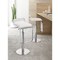 Equino Barstool Adjustable Lift 100% Polyurethane Seat Chrome Steel Frame